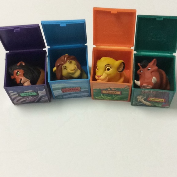 Burger King Kids Club Vintage 1997 Disney Push up Puppet Lot of 9 - Picture 5 of 5